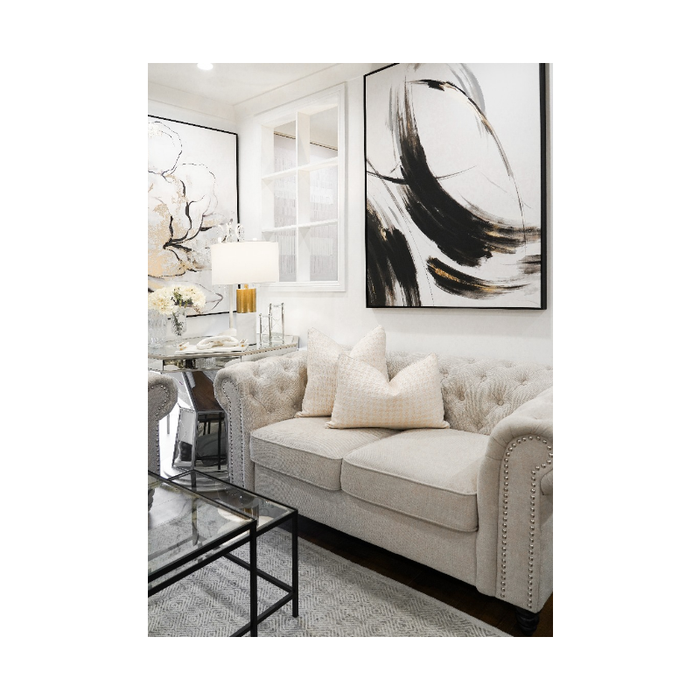 Unveil Sophistication: Houndstooth Print Woven Modern Cushion - Shopica Pty Ltd