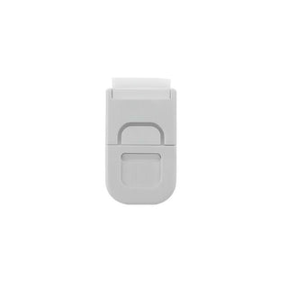 Close-up of Mother's Choice safety appliance lock in white, showcasing the locking mechanism.