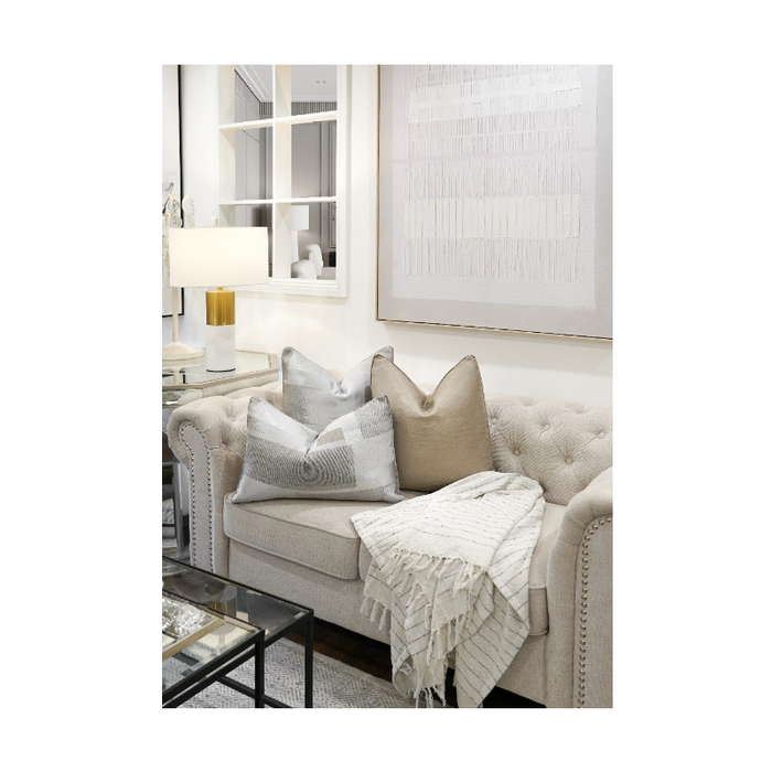 Sophistication in Every Shade: Brushed Artistic Grey Shades Cushion - Shopica Pty Ltd
