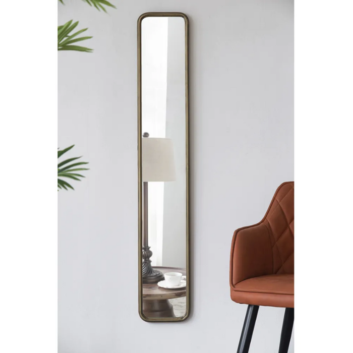 Eternal Elegance Full-Length Mirror: Antique Gold Metal Frame for Every Space - Shopica Pty Ltd