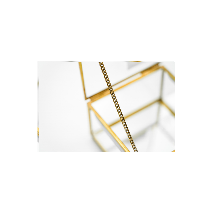 Unique brass glass box for an organized and elegant decor