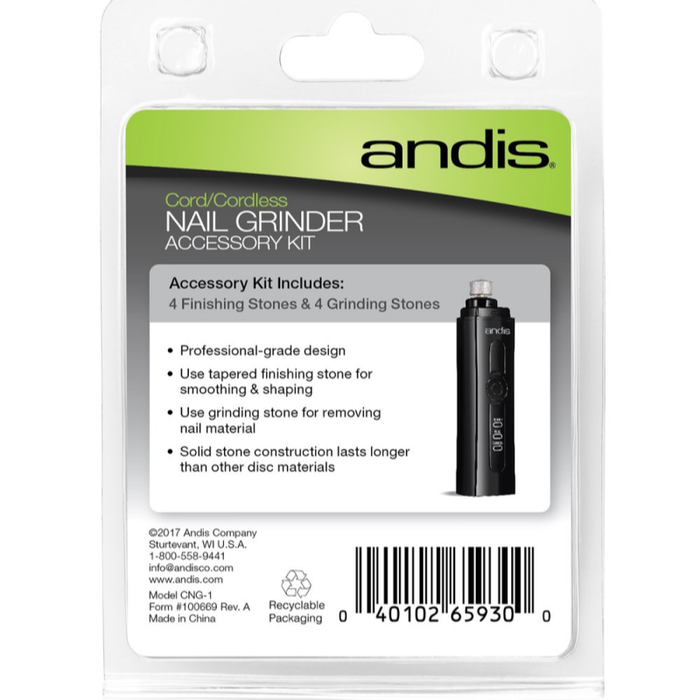 Andis CNG1 Solid Stone Tip Nail Grinder Replacement Accessory Kit