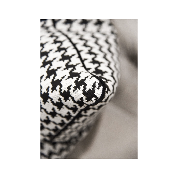 Unveil Sophistication: Houndstooth Print Woven Modern Cushion - Shopica Pty Ltd