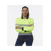 King Gee Women's Workcool Hyperfreeze Spliced Long Sleeve Polo With Segmented Tape - Shopica Pty Ltd