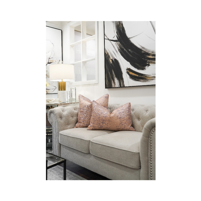 Blush Harmony: Soft Pink and Lilac Accent Cushion - Shopica Pty Ltd