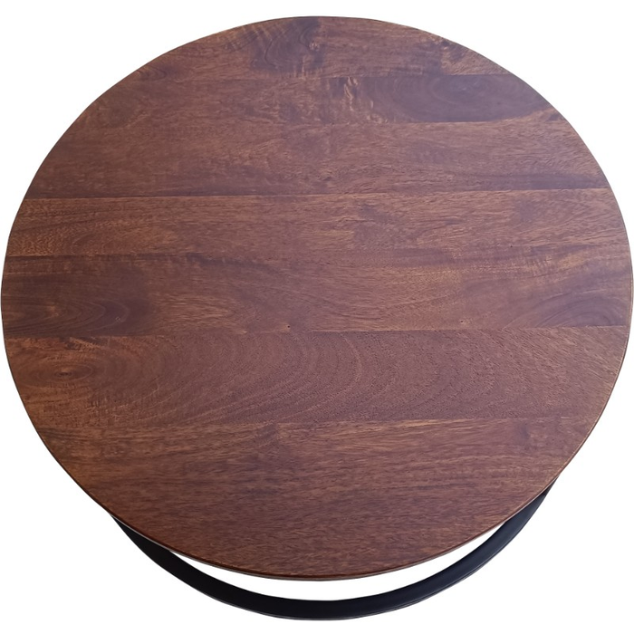 Talisman Coffee Table Set Of 2 - Walnut/Black