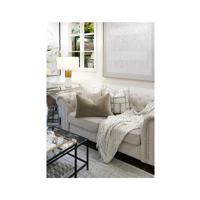 Elegance Defined: The Harvo White And Grey Cushion - Shopica Pty Ltd