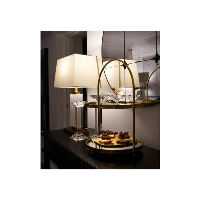 Functional yet stylish tiered serving tray for exquisite hosting
