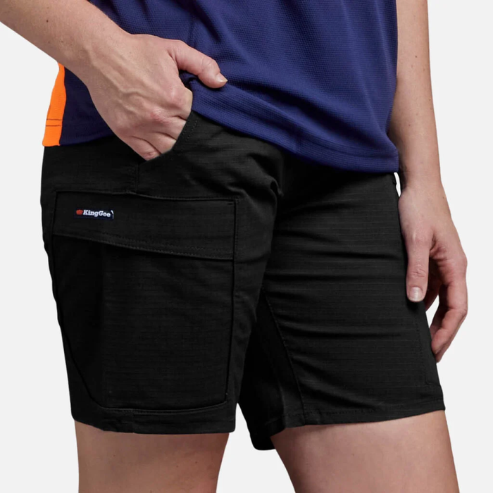 King Gee  Women's  Workcool Pro Shorts - Stretch - Navy - Black - Khaki - Shopica Pty Ltd