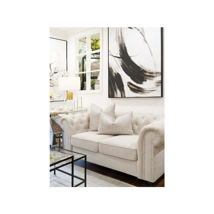 Gold And silver Cotton Modern Elegant Cushion - Shopica Pty Ltd