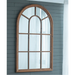 Arched Accent Wood Trim & Panelled Window Style Mirror - Shopica Pty Ltd