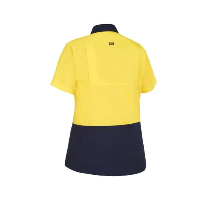 Bisley Women's Cool Lightweight Hi Vis Drill Button Up Tradie Work Shirt - Shopica Pty Ltd