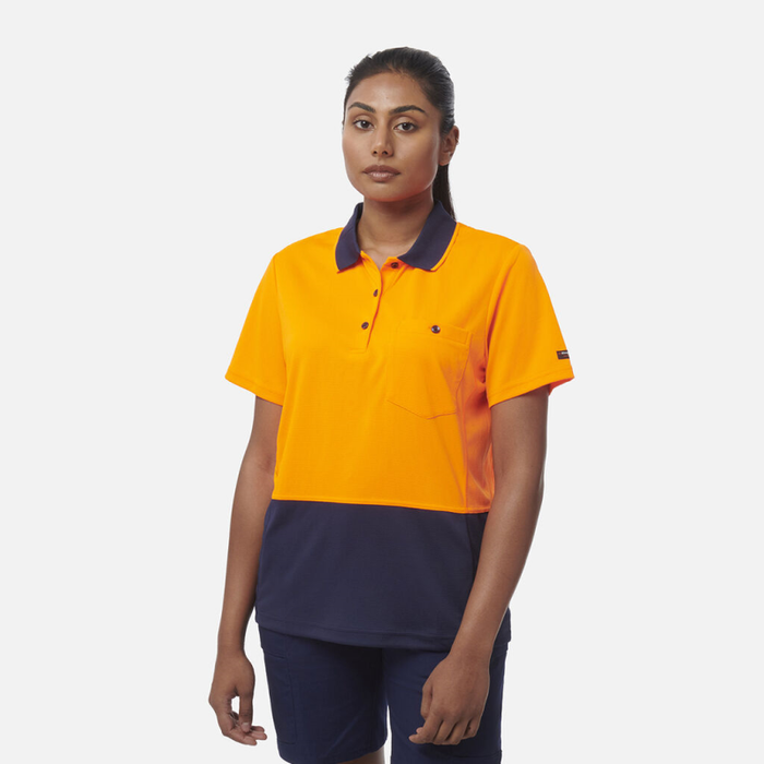 King Gee Women's Workcool Hyperfreeze Spliced Polo Short Sleeve - Shopica Pty Ltd