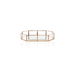 Reflective rose gold finish tray adding elegance to a modern living space