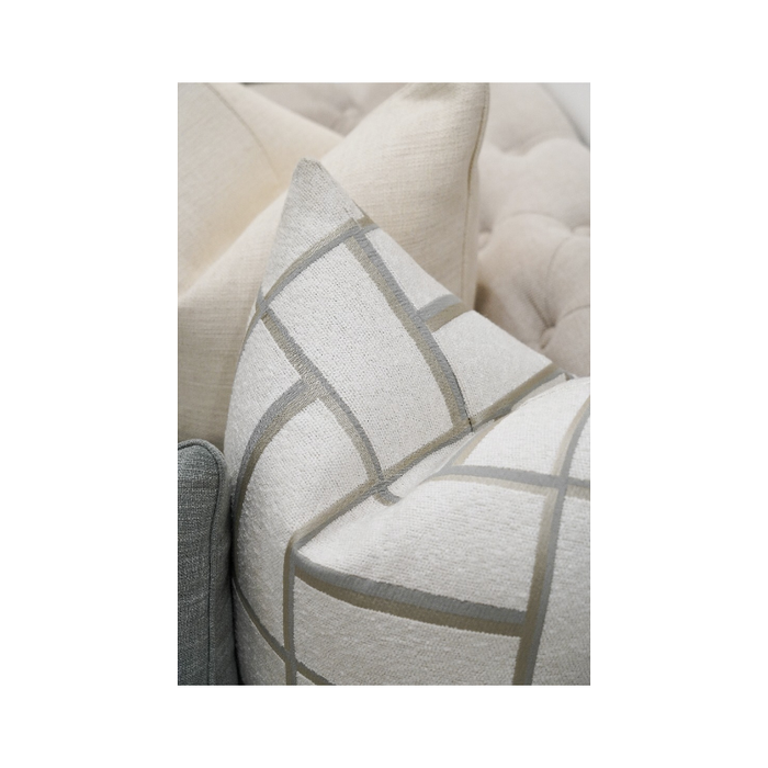 Harvo White And Grey Cushion