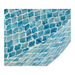 Close-Up Detail of Blue Capiz Surface - Azure Oasis Coffee Table