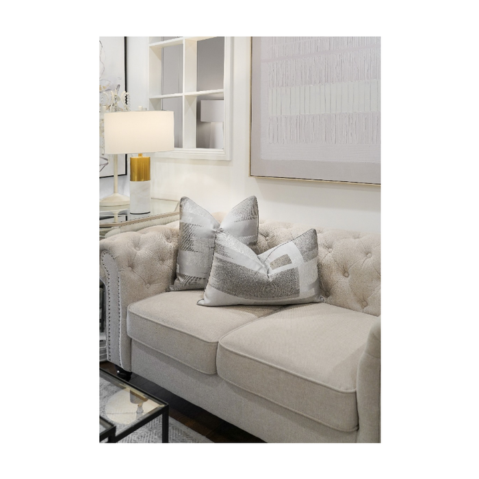 Sophistication in Every Shade: Brushed Artistic Grey Shades Cushion - Shopica Pty Ltd