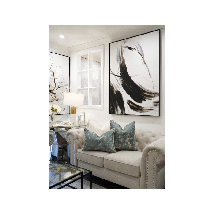 Teal Grey And Beige Modern Cushion - Shopica Pty Ltd