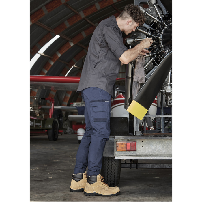 Syzmik Mens Streetworx Heritage Pant Cuffed Cargo Modern Fit Pants