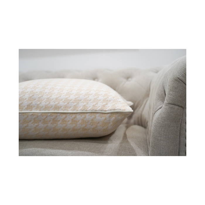 Unveil Sophistication: Houndstooth Print Woven Modern Cushion - Shopica Pty Ltd