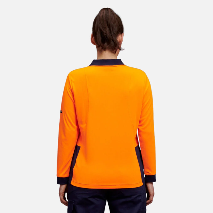 King Gee HyperFreeze Women's Spliced Polo Long Sleeve - Shopica Pty Ltd