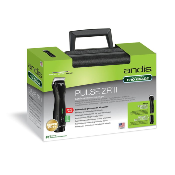 Andis ClipperPulse ZR II Black Pet Grooming Clippers