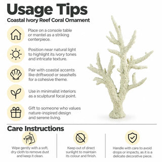 50cm ivory bush coral ornament usage tips and care instructions