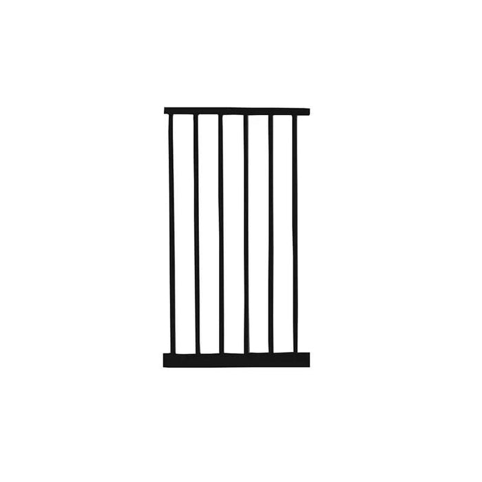 Love N Care Black Safety Gate Extended Across a Wide Hallway