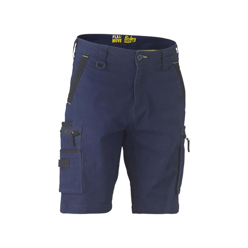 Mens Bisley Flex & Stretch Utility Zip Cargo Short - Shopica Pty Ltd