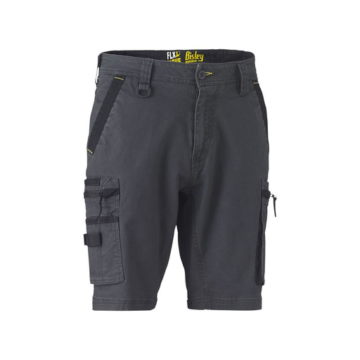 Mens Bisley Flex & Stretch Utility Zip Cargo Short - Shopica Pty Ltd