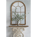 Arched Accent Wood Trim & Panelled Window Style Mirror - Shopica Pty Ltd