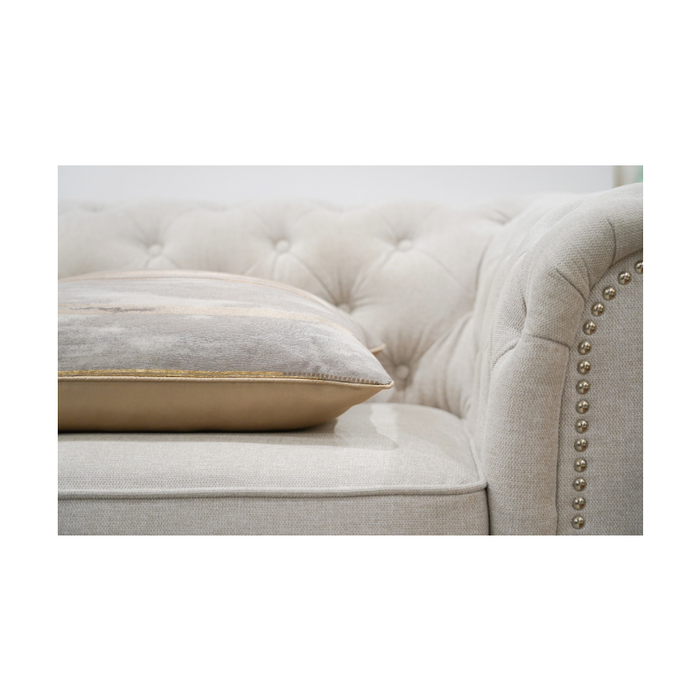 Copper StripyRoads Golden Earthy Grey Modern Cushion - Shopica Pty Ltd