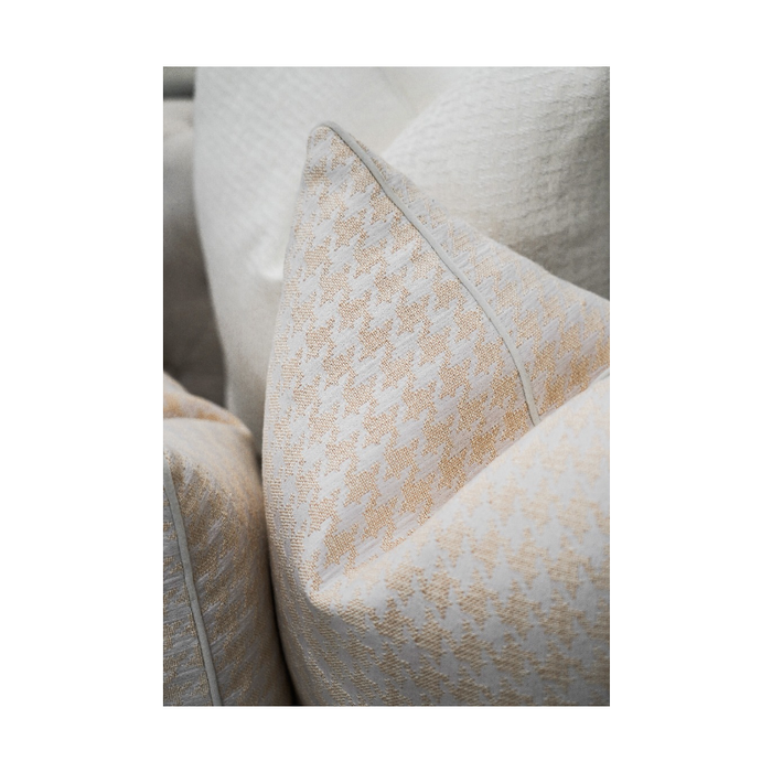 Unveil Sophistication: Houndstooth Print Woven Modern Cushion - Shopica Pty Ltd