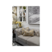 Gilded Elegance: Gold and White Leaf Pattern Cushion - Shopica Pty Ltd
