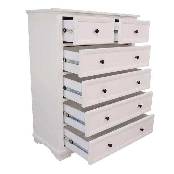 6 Drawers Vienna Tallboy MKII Collection Open Drawers