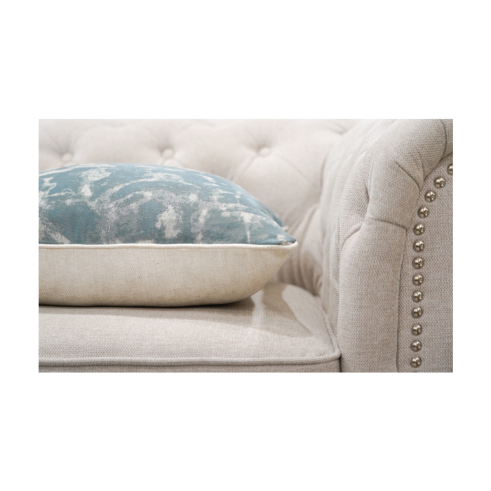 Teal Grey And Beige Modern Cushion - Shopica Pty Ltd