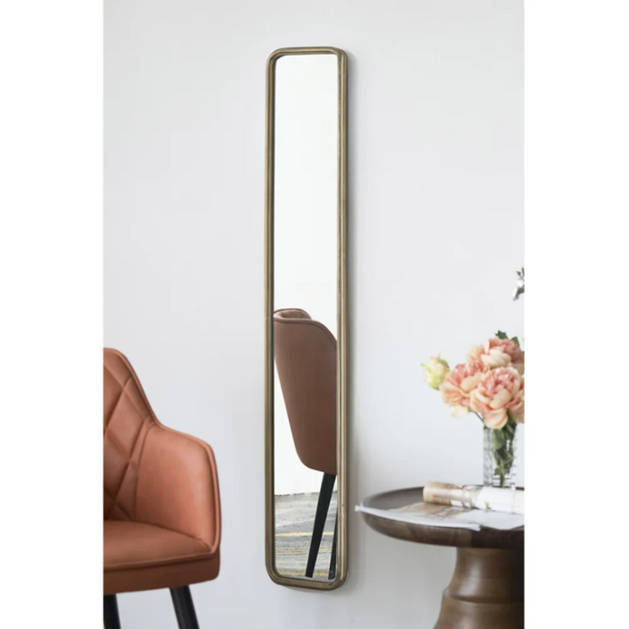 Eternal Elegance Full-Length Mirror: Antique Gold Metal Frame for Every Space - Shopica Pty Ltd