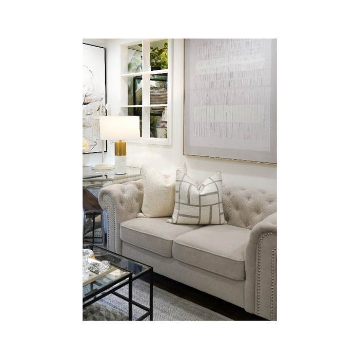 Elegance Defined: The Harvo White And Grey Cushion - Shopica Pty Ltd