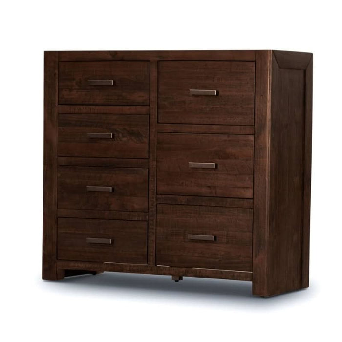 7 Drawers Sedona Grey Stone Tallboy Side view