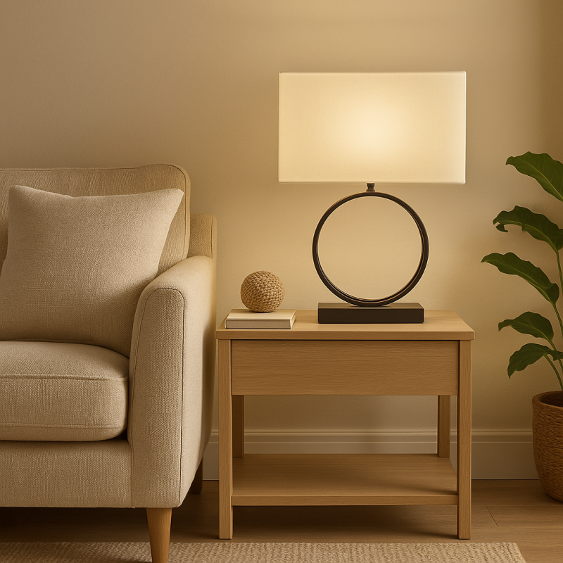 The Olimpia Circle Table Lamp: Embrace Modern Elegance