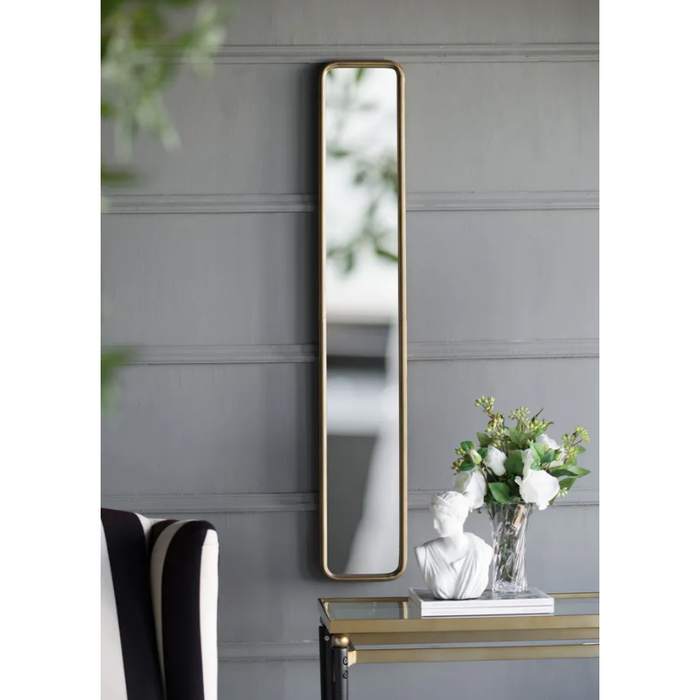 Eternal Elegance Full-Length Mirror: Antique Gold Metal Frame for Every Space - Shopica Pty Ltd