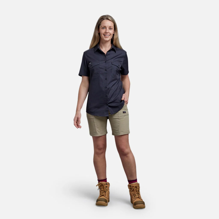 King Gee  Women's  Workcool Pro Shorts - Stretch - Navy - Black - Khaki - Shopica Pty Ltd