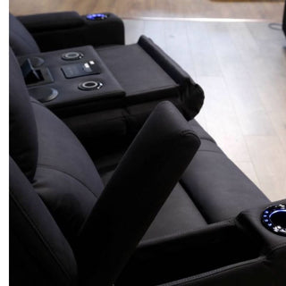 Academy Luxe 3 Seater Smart Entertainment Reclining Sofa Upper Profile