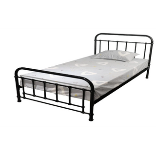 Akira Black Single Metal Bed