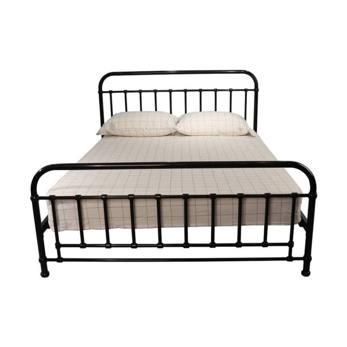  Akira Double Metal Bed in Classic Black