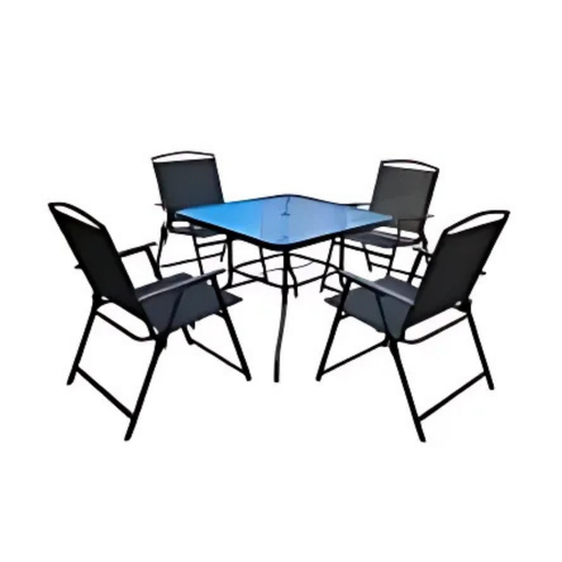 Alfresco 5-Piece Folding Chair and Table Outdoor Dining Set