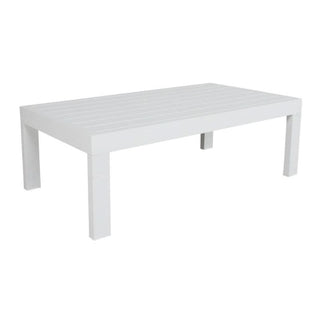 Alfresco Elegance White Artemis Outdoor Coffee Table Side Look