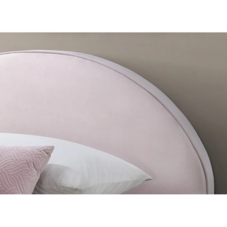 Alix Velvet Pink King Single Bed Close-up