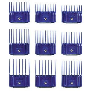 Andis 9-Piece Small Comb Set Sizes