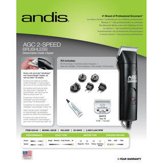Andis Clipper AGCB 2-Speed Pet Grooming Instructions